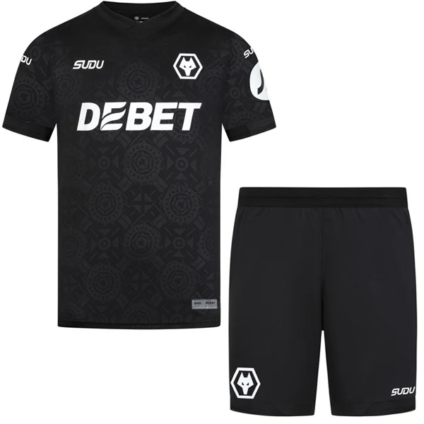 Portero Conjunto De Hombre Wolves 2025 2026 Negro Wolves FC Conjunto 2025 2026 Portero Negro - Wolves Fc Equipacion | 7camisetas