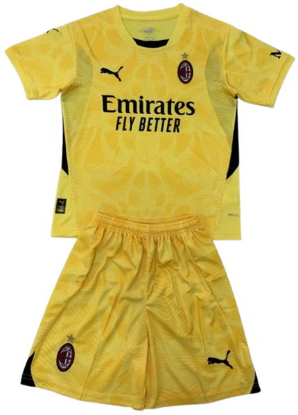 AC Milan Niños Conjunto 2024 2025 Portero Amarillo - AC Milan Niños Barata | 7camisetas