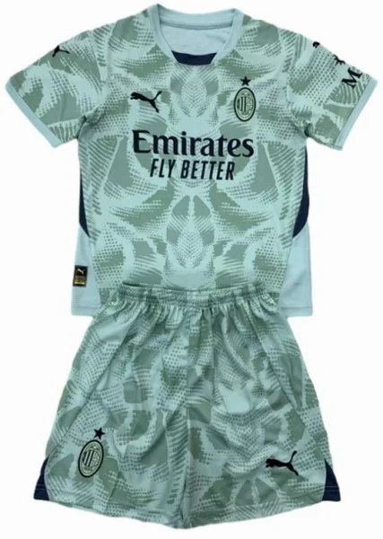 AC Milan Niños Conjunto 2024 2025 Portero Verde - AC Milan Niños Barata | 7camisetas