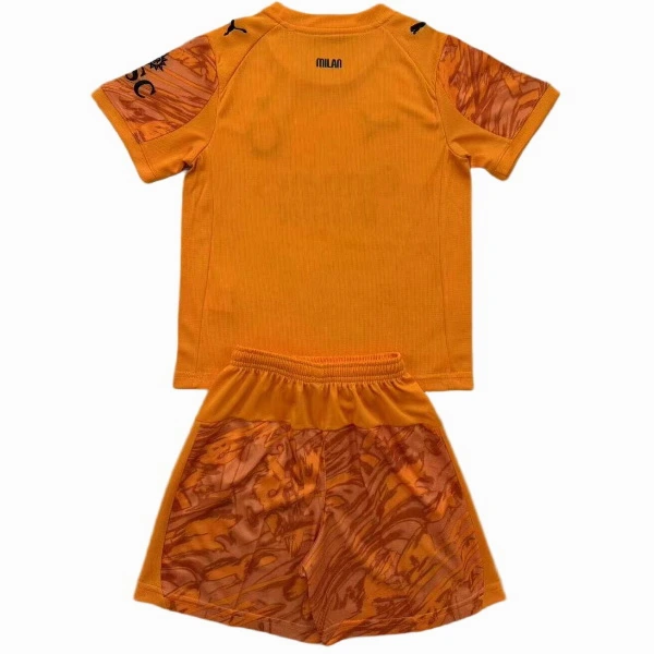AC Milan Niños Conjunto 2025 2026 Portero Naranja - AC Milan Niños Barata | 7camisetas