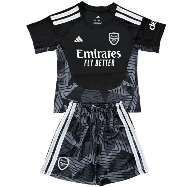 Portero Conjunto De Niños Arsenal 2026 2027 Negro Arsenal Niños Conjunto 2026 2027 Portero Negro - Equipacion Arsenal Niños | 7camisetas