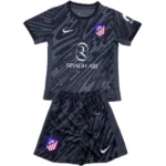 Atlético Madrid Niños Conjunto 2024 2025 Portero Negro - Equipacion Atletico Madrid Niños | 7camisetas