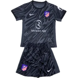 Atlético Madrid Niños Conjunto 2024 2025 Portero Negro - Equipacion Atletico Madrid Niños | 7camisetas