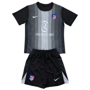 Atlético Madrid Niños Conjunto 2025 2026 Portero Negro - Equipacion Atletico Madrid Niños | 7camisetas