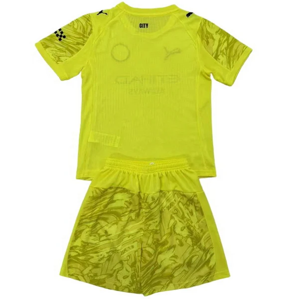 Manchester City Niños Conjunto 2025 2026 Portero Amarillo - Manchester City Niños Barata | 7camisetas