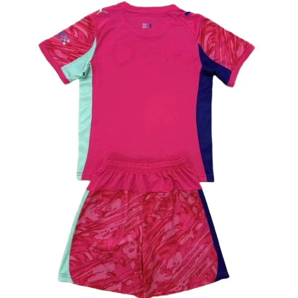 Manchester City Niños Conjunto 2025 2026 Portero Rosa - Manchester City Niños Barata | 7camisetas