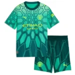 Manchester City Niños Conjunto 2026 2027 Portero Verde - Manchester City Niños Barata | 7camisetas