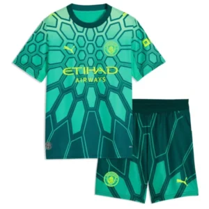 Manchester City Niños Conjunto 2026 2027 Portero Verde - Manchester City Niños Barata | 7camisetas