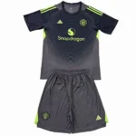 Manchester United Niños Conjunto 2025 2026 Portero Negro - Manchester United Niños Barata | 7camisetas