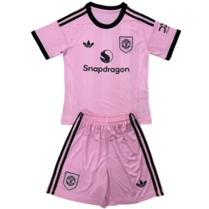 Manchester United Niños Conjunto 2025 2026 Portero Rosa - Manchester United Niños Barata | 7camisetas