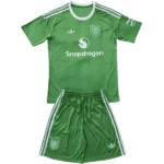 Manchester United Niños Conjunto 2025 2026 Portero Verde - Manchester United Niños Barata | 7camisetas