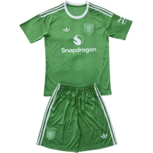 Manchester United Niños Conjunto 2025 2026 Portero Verde - Manchester United Niños Barata | 7camisetas