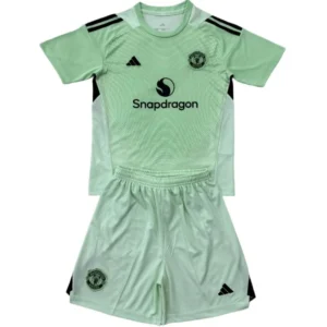 Manchester United Niños Conjunto 2025 2026 Portero Verde - Manchester United Niños Barata | 7camisetas