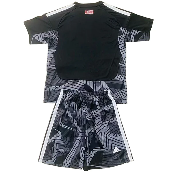 Manchester United Niños Conjunto 2026 2027 Portero Negro - Manchester United Niños Barata | 7camisetas