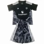Manchester United Niños Conjunto 2026 2027 Portero Negro - Manchester United Niños Barata | 7camisetas