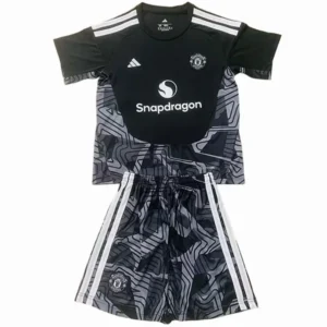 Manchester United Niños Conjunto 2026 2027 Portero Negro - Manchester United Niños Barata | 7camisetas