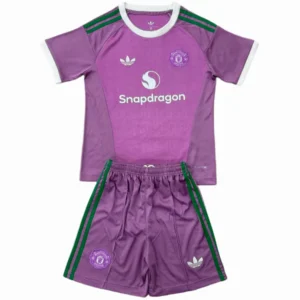 Manchester United Niños Conjunto 2026 2027 Portero Púrpura - Manchester United Niños Barata | 7camisetas