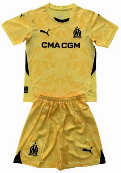 Marsella Niños Conjunto 2024 2025 Portero Amarillo - Marsella Niños Barata | 7camisetas