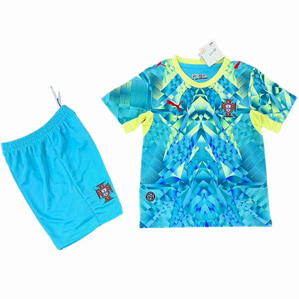 Portero Conjunto De Niños Portugal 2026 Verde Portugal Niños Conjunto 2026 Portero Verde - Portugal Niños Barata | 7camisetas