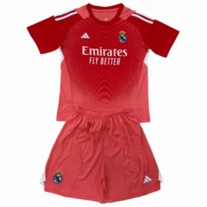 Real Madrid Niños Conjunto 2025 2026 Portero Rojo - Real Madrid Niños Barata | 7camisetas