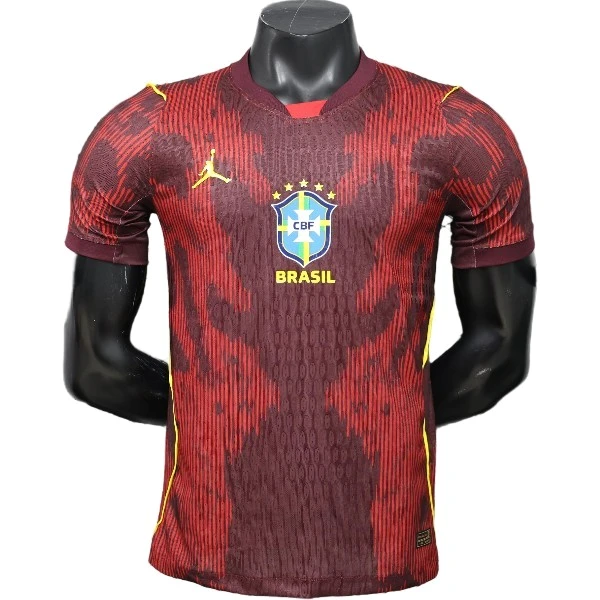 Portero Jugadores Camiseta Brasil 2026 Rojo Brasil Camiseta Edición Jugadores 2026 Portero Roja - Camiseta Brasil | 7camisetas
