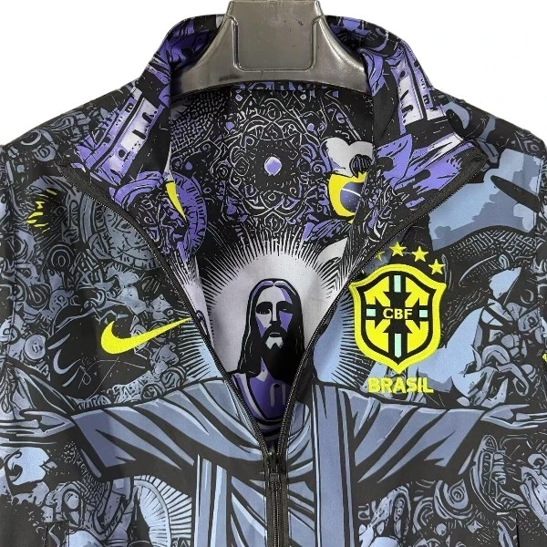 Brasil Rompevientos 2026 Gris - Brasil Barata | 7camisetas