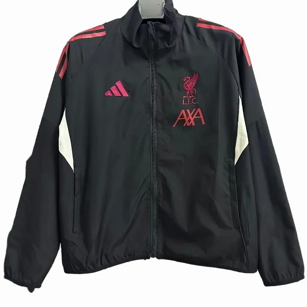 Rompevientos Liverpool 2025 2026 Negro Rojo Liverpool Rompevientos 2025 2026 Negro - Liverpool Barata | 7camisetas