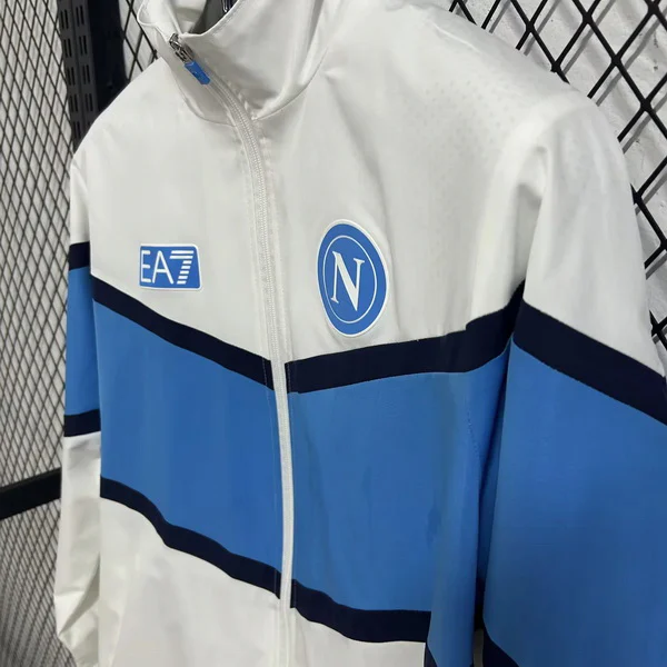 SSC Napoli Rompevientos 2025 2026 Blanco - Ssc Napoli Equipacion | 7camisetas