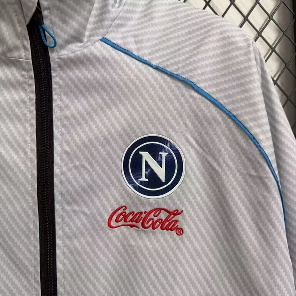 SSC Napoli Rompevientos 2025 2026 Gris - Ssc Napoli Equipacion | 7camisetas