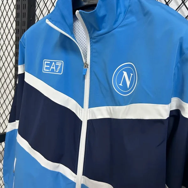 SSC Napoli Rompevientos 2025 2026 Negro - Ssc Napoli Equipacion | 7camisetas