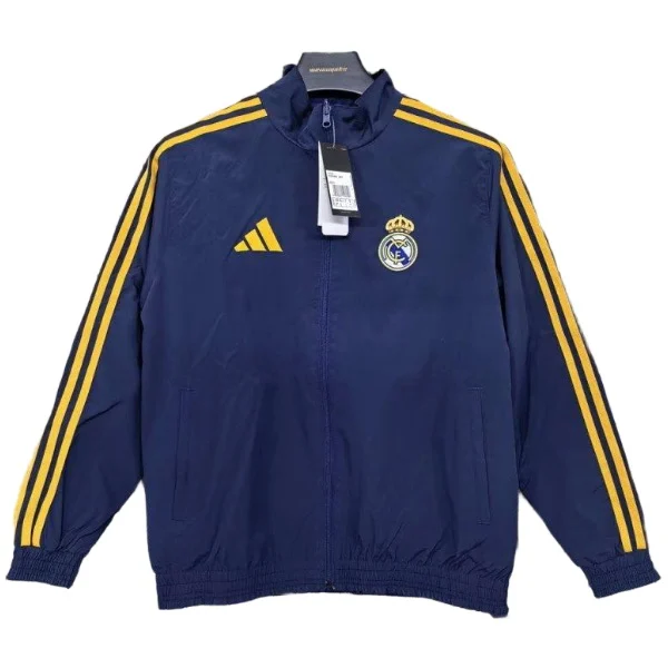 Rompevientos Real Madrid 2025 2026 Azul Amarillo Real Madrid Rompevientos 2025 2026 Azul - Real Madrid Barata | 7camisetas