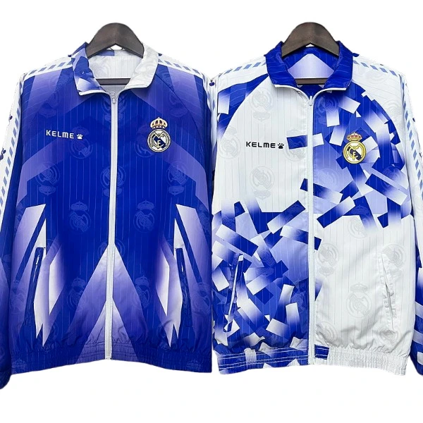 Rompevientos Real Madrid 2025 2026 Blanco Purpura Real Madrid Rompevientos 2025 2026 Blanco - Real Madrid Barata | 7camisetas