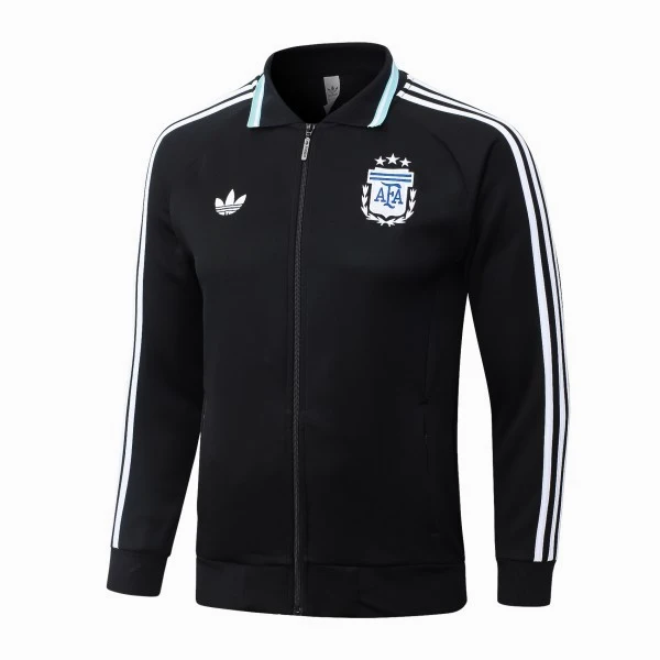 Ropa Deportiva Con Cremallera Larga Argentina 2026 Negro Argentina Chándal 2026 Negro - Chándal Argentina | 7camisetas