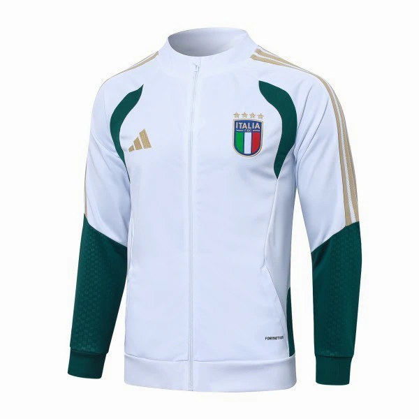 Ropa Deportiva Con Cremallera Larga Italia 2026 Blanco Verde Italia Chándal 2026 Blanco - Equipación Italia | 7camisetas