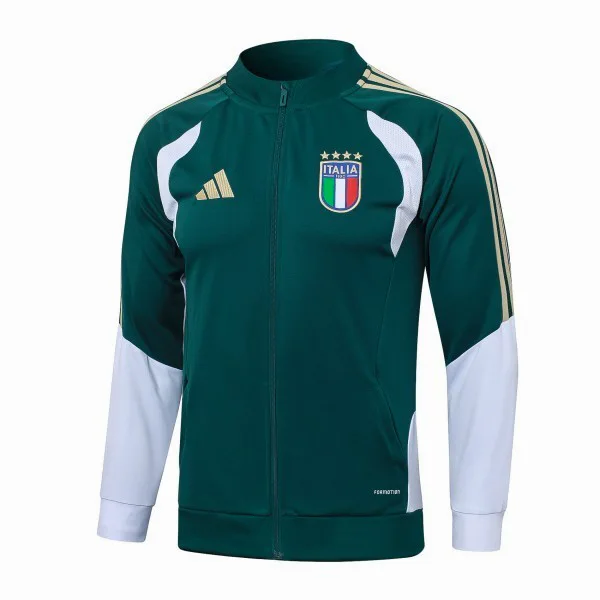 Ropa Deportiva Con Cremallera Larga Italia 2026 Verde Blanco Italia Chándal 2026 Verde - Equipación Italia | 7camisetas
