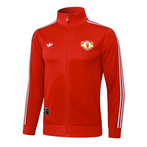 Ropa Deportiva Con Cremallera Larga Manchester United 2025 2026 Rojo Amarillo Manchester United Chándal 2025 2026 Rojo - Chándal Manchester United | 7camisetas