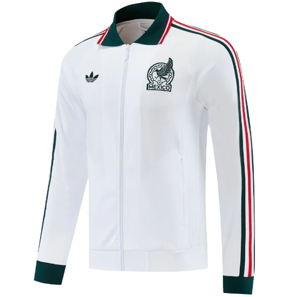 Ropa Deportiva Con Cremallera Larga México 2026 Blanco México Chándal 2026 Blanco - Chándal México | 7camisetas