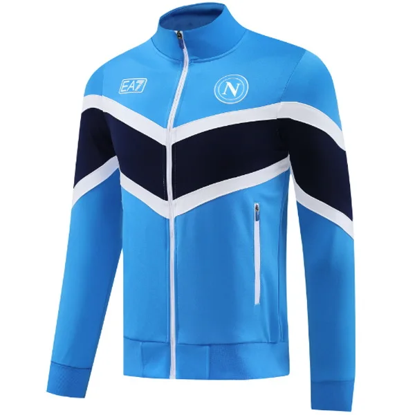 Ropa Deportiva Con Cremallera Larga Napoli 2025 2026 Azul II Negro SSC Napoli Chándal 2025 2026 Azul - Ssc Napoli Equipacion | 7camisetas