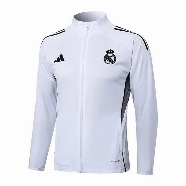 Ropa Deportiva Con Cremallera Larga Real Madrid 2025 2026 Blanco Real Madrid Chándal 2025 2026 Blanco - Chándal Real Madrid | 7camisetas