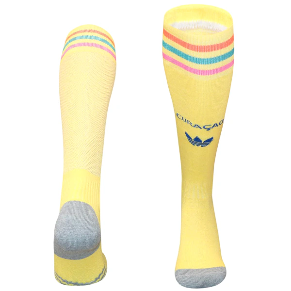 Segunda Calcetines Curazao 2026 Amarillo Curazao Calcetines 2026 Segunda Amarillo - Curazao Barata | 7camisetas
