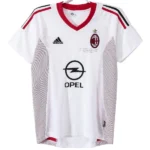 AC Milan Camiseta 2002 2003 Segunda Blanca - Camiseta Ac Milan | 7camisetas