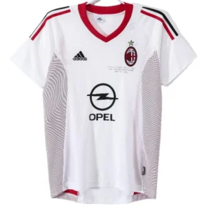 AC Milan Camiseta 2002 2003 Segunda Blanca - Camiseta Ac Milan | 7camisetas