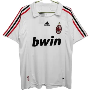 AC Milan Camiseta 2007 2008 Segunda Blanca - Camiseta Ac Milan | 7camisetas