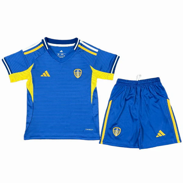 Leeds United Niños Conjunto 2025 2026 Segunda Azul - Leeds United Niños Barata | 7camisetas