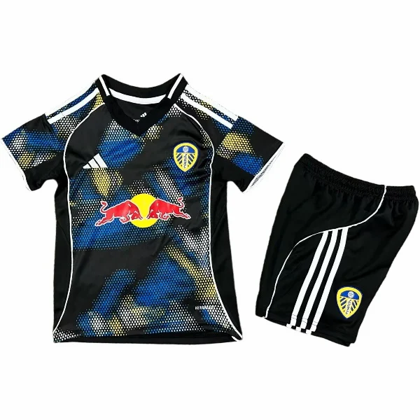 Leeds United Niños Conjunto 2025 2026 Segunda Azul - Leeds United Niños Barata | 7camisetas