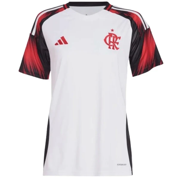 Segunda Camiseta Mujer Flamengo 2025 2026 Blanco Rojo Flamengo Mujer Camiseta 2025 2026 Segunda Blanca - Camiseta Flamengo Mujer 2025 2026 | 7camisetas