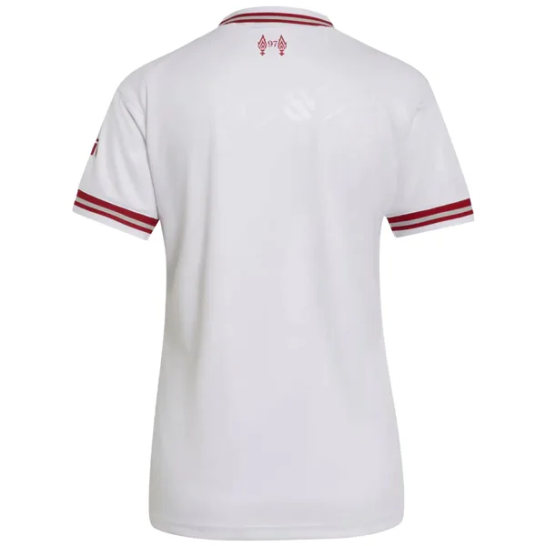 Liverpool Mujer Camiseta 2026 2027 Segunda Blanca - Camiseta Liverpool Mujer | 7camisetas