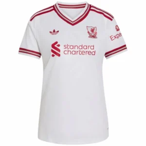 Liverpool Mujer Camiseta 2026 2027 Segunda Blanca - Camiseta Liverpool Mujer | 7camisetas