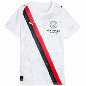 Manchester City Mujer Camiseta 2025 2026 Segunda Blanca - Camiseta Manchester City Mujer | 7camisetas
