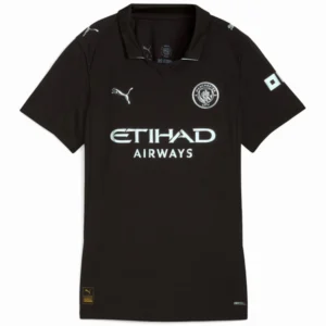 Manchester City Mujer Camiseta 2025 2026 Segunda Negra - Camiseta Manchester City Mujer | 7camisetas